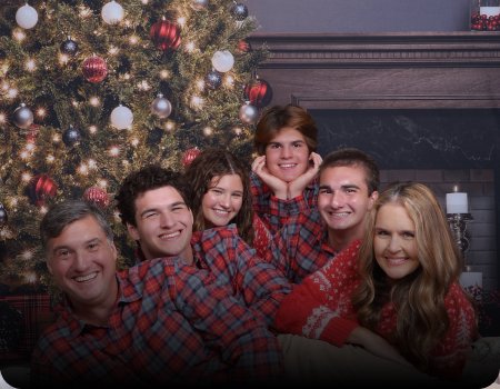 Family Christmas photo